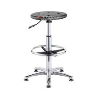 Equipement de laboratoire Tabouret de laboratoire rond antistatique réglable en hauteur avec roues pour mobilier de lycée