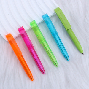Пользовательские дешевые пластиковые легко взять Карман Шариковая ручка короткая мини-шариковая ручка с логотипом печати - Product Image 5