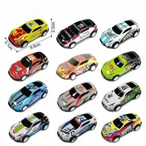 Raceseries รถยนต์โลหะผสมแบบดึงกลับได้สูง6.8ซม. รถการ์ตูนยานพาหนะโลหะพลาสติกโลหะของเล่นเด็กขายส่งมากสำหรับ Q - Product Image 1