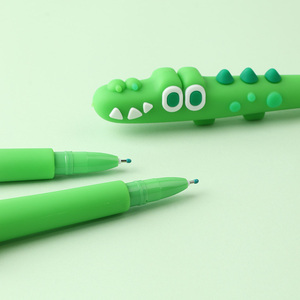 ความวิตกกังวลน่ารักจระเข้เจลปากกาซิลิโคนเด็กนักเรียนสำนักงานปากกา - Product Image 1