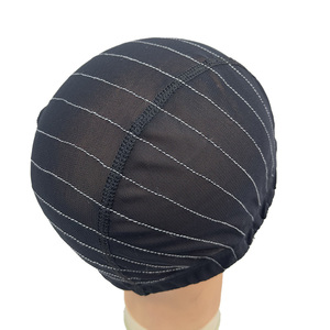 Tappo all'ingrosso per fare parrucche portatile all'ingrosso Private Label elastico vicino fascia frontale parrucca calza Caps - Product Image 4