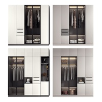 Modern Yatak Odası Genişletilebilir Katlanabilir Büyük Kapasiteli Kitaplık Gardırop Çalışma Masası Entegre Oturma Odası Otel WPC Malzeme Fabrikası