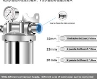 Réservoir d'eau en acier inoxydable 304 316L SS, 5 microns, type simple SS, cartouche filtrante en maille, boîtier de filtre liquide, 10 pouces