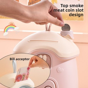 Tirelire Songtai, modèle <span class=keywords><strong>2022</strong></span>, célèbre sur internet, mignonne, avec serrure, pour enfants, forme maison champignon SF-355 - Product Image 3