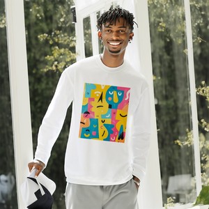 Image personnalisée Sweat-shirt à col rond unisexe anti-rides anti-rétrécissement Sérigraphie personnalisée Hip-Hop solide brodé Techniques Made for USA - Product Image 6