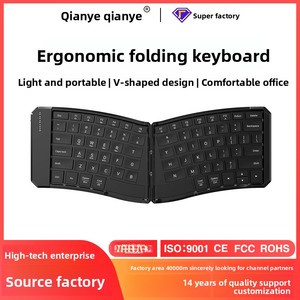 Siêu Mỏng Có Thể Gập Lại Cho <span class=keywords><strong>Bluetooth</strong></span> Bàn Phím Với LED Backlit USB 3.0 Giao Diện Mới Xách Tay Mini Ergonomic Văn Phòng Cho Máy Tính Bảng - Product Image 5