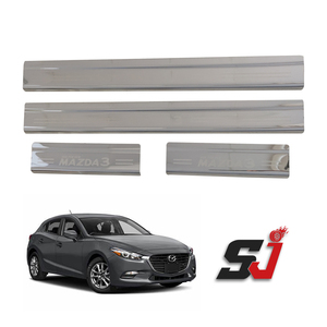 Capot de porte latérale en acier, accessoire de voiture, anti-poussière, <span class=keywords><strong>Logo</strong></span>, compatible avec la <span class=keywords><strong>Mazda</strong></span> 3 - Product Image 1