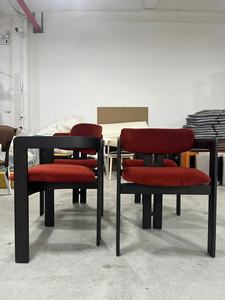 Silla de Comedor Nórdica Moderna Minimalista de Madera Maciza Retro con Brazos Curvos, Muebles para el Hogar Súper Cómodos - Product Image 6