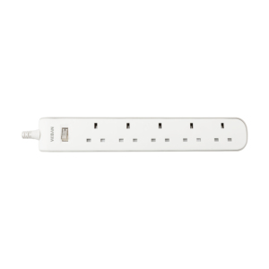 Regleta de Enchufes VEBAN Estilo UK con Cable de Extensión de 3 Metros, 5 Tomas, <span class=keywords><strong>Interruptor</strong></span> Principal, 250V 13A - Product Image 3