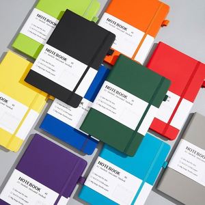 สมุดบันทึกธุรกิจปกหนัง PU หลายสี ราคาส่ง โปรโมชั่นพิเศษ พร้อมที่ใส่ปากกา สั่งทำโลโก้ได้ - Product Image 3