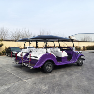 รถบัสเที่ยวชมไฟฟ้า8-Seater รถคลาสสิกรถโบราณรถรับส่งเปิดหลังคาสำหรับทัวร์ - Product Image 5