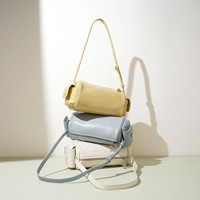 Nouveau Sac à Main Haut de Gamme 2026 – Design de Niche en Cuir de Mouton Véritable – Mini Sac Carré avec Porte-Stylo en Polyester – Sac d'Épaule