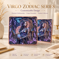 Batangan Tembaga Murni 999 5 oz, Konstelasi Virgo, Warna High-Relief, Seri Dewi Penjaga Zodiak, Edisi Kolektor UV