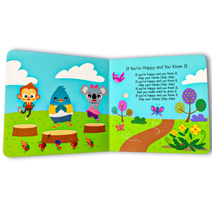 Livre audio d'apprentissage personnalisé pour enfants Livre de son personnalisé multi-boutons Cartoon en différentes langues Livre audio pour enfants - Product Image 5