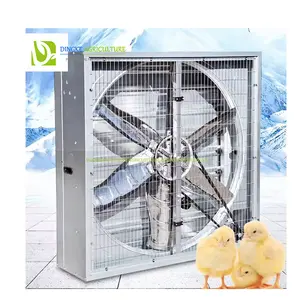 Ventiladores de alta pressão galvanizados para criação de gado, folha galvanizada de 275g, refrigeração de estufa de aves, ventiladores de pressão negativa