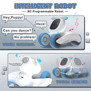 Robot chien électrique intelligent à commande vocale, avec lumières et musique, pour garçons - Vente flash - Product Image 6