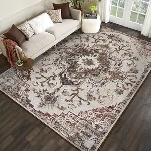Fábrica ODM/OEM persa grande suave estudio sala de estar alfombras digital impreso dormitorio mesita de noche alfombra