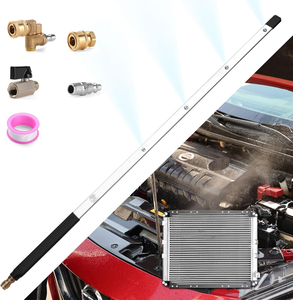 Nouveau YUJIA 24 pouces métal pression baguette de lavage pour voiture camion radiateur nettoyage double usage 4 embouts de buse - Product Image 1