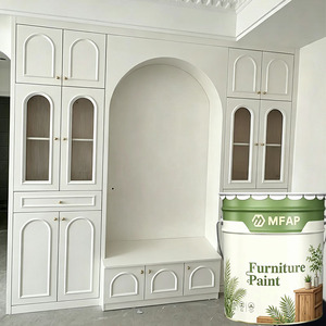 PE White Wood <b>Primer</b> <b>Paint</b> Smooth Sanding High Coverage Coating for Furniture and Interior Woodwork - Product Image 3
