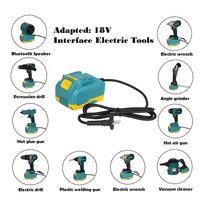 Adaptador de Corriente Directa para Herramientas Eléctricas de 21 V, Estándar Europeo, Convertidor de CA a CC de 220 V para Taladro/Llave Inglesa