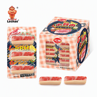 Bonbons gélifiés amusants en forme de viande Lechao, saveurs fruitées mélangées, doux, moelleux, à mâcher, nouveauté, friandises et bonbons