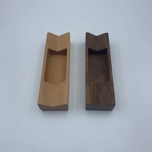 Log Wood Handle Solid Wood Storage <b>Box</b> Drawer Wardrobe Double Hole Wooden Handle Shoe Cabinet Quickly Produce Samples - Product Image 6