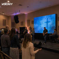 Pantalla LED para Iglesia P4.81, Pantalla LED de Alquiler para Interiores de 500x500 mm, Video Wall para Escenarios de 7680 Hz para Conciertos, Bodas y Eventos, Proveedor de Fábrica