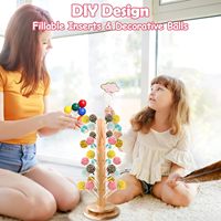Holz-Rundständer für Cake Pops mit 36 Löchern und Drehbasis, Lollipop- und Süßigkeitenhalter für Dessert-Displays und Partys (1 Stück)
