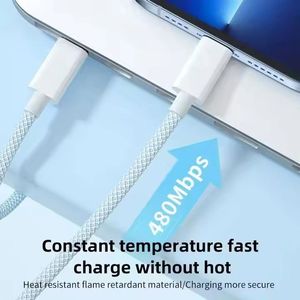 High Quality 60W Macaron USB-<b>C</b> <b>Cable</b> Nylon Braided <b>Type</b> <b>C</b> <b>to</b> <b>C</b> Data <b>Cable</b> Fast Charging <b>Cable</b> for Phone 15 16 - Product Image 6