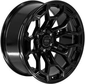Bánh xe điều kiện mới với 25 30 35 40mm ET cho phù hợp với 6x139.7 20x9 Bộ df03 có thể tùy chỉnh bộ 4 vành hợp kim rèn màu đen bóng 20 inch - Product Image 5