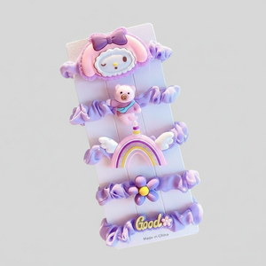 Vendita calda di tendenza moda stampato in peluche raso Scrunchies carini semplici ragazze accessori per capelli all'ingrosso - Product Image 2