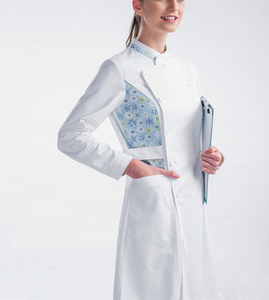Nurse Dress <strong>Scrub</strong> <strong>Plus</strong> <strong>Size</strong> Workwear Printing Nursing Dresses <strong>Scrub</strong> Uniform White SPA Uniforms - Product Image 1