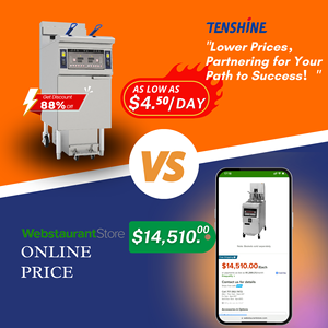 Friteuse électrique à haut rendement avec éléments chauffants élévateurs et friteuse à marmite fendue programmable à zone d'huile froide - Product Image 5