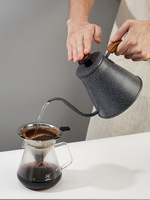Bouilloire à café pour infusion, acier inoxydable, bec long, design moderne écologique, fond composite à trois couches, finition fine