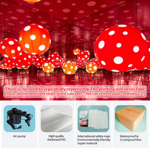 Globos inflables publicitarios LED personalizables, globos inflables de PVC con lunares para bodas e instalaciones artísticas - Product Image 3