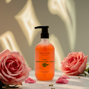 Gel Doccia Liquido Profumato Sbiancante Formula Vegetale Organica Pura con Oli Essenziali di Rosa e Tamarindo Nutriente e Riparatore per la Pelle - Product Image 3