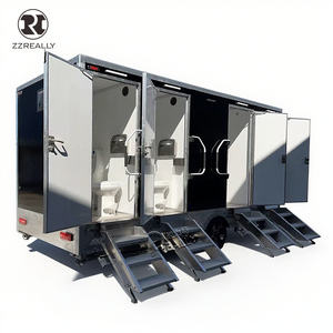 Remorque <span class=keywords><strong>WC</strong></span> mobile de luxe, remorque de salle de bain portable climatisée pour événements extérieurs toute saison - Product Image 4