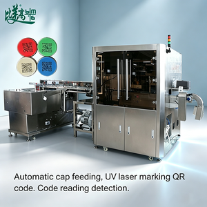 Máquina de Grabado Láser UV Totalmente Automática con Alimentador de Tapas y Verificador de Precisión de Marcas GS1 y QR para el Seguimiento de Tapas de Botellas - Product Image 4