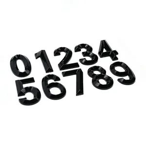 Nome alfabeto griglia ABS plastica personalizzato 3d lettere adesivo auto emblema distintivo