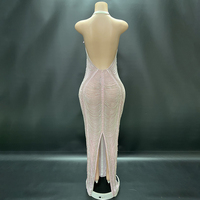 Novance Y3638-G Robes de bal en maille de luxe élégantes avec strass pour femmes, collection été 2024, vente en gros Chine, vêtements de soirée