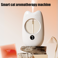 Mini 50ML plastique personnalisable en forme de chat Portable diffuseur d'arôme à ultrasons 7 niveaux réglable 100m couverture batterie ménage