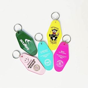 Supplier Custom Design Logo Retro Hotel Keychain Motel Keychain with Keyrings Room Number Key Chain - Product Image 4
