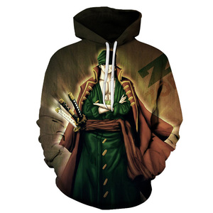 Felpa con Cappuccio Casual da Uomo in Maglia con Stampa 3D Anime Monkey D Luffy <span class=keywords><strong>One</strong></span> <span class=keywords><strong>Piece</strong></span> Stile Harajuku - Product Image 6