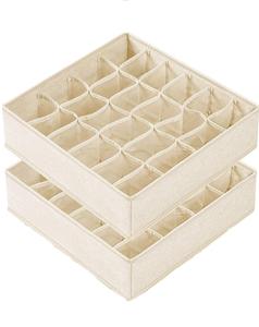 Underwear Drawer Closet Organizer, Foldable Fabric Dresser <strong>Storage</strong> <strong>Box</strong> for Bras Socks Briefs <strong>Ties</strong> Belts Lingerie Clothes - Product Image 5