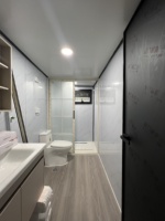 Casa Contenedor de Lujo Prefabricada Móvil Grande de 40x20 pies, Expandible, con Dos Dormitorios, Portátil y de Envío Prefabricado