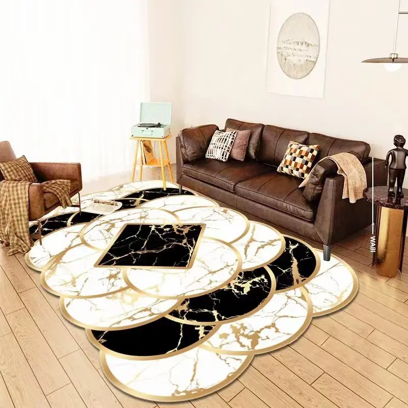 Alfombras y alfombras de estilo europeo para la decoración de la sala de estar del hogar Decoración del dormitorio del adolescente alfombra antideslizante alfombrillas lavables