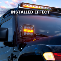 Phare LED carré de 5 pouces, 59W, 12000LM, blanc, jaune, DRL, lumière auxiliaire tout-terrain, étanche IP68, 4x4, camion, ATV, UTV, SUV, pick-up