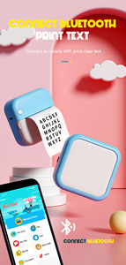 <span class=keywords><strong>Mini</strong></span> impresora térmica, fabricante de pegatinas portátil multifunción, foto instantánea, impresión sin tinta, compatible con conexión BT - Product Image 4