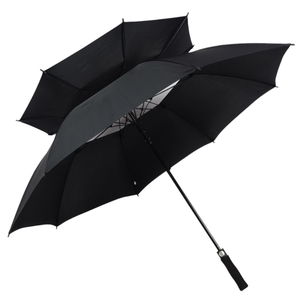 Hot Selling Big Size Double Layer <b>Windproof</b> Auto Open Straight Wind Vent Strong Ventilation Paraguas Golf <b>Umbrella</b> - Product Image 6
