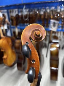 Violín Barato Hecho a Mano, Violín <span class=keywords><strong>3</strong></span>/<span class=keywords><strong>4</strong></span> para Estudiantes, Abeto Sólido, Arce Flameado, Gran Sonido, Buena Mano <span class=keywords><strong>de</strong></span> Obra, <span class=keywords><strong>Precio</strong></span> al por Mayor - Product Image 3